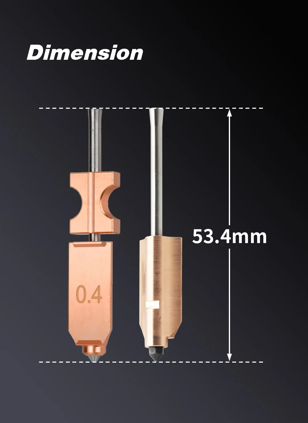 Bimetallic Hardened Steel Nozzle for Flashforge AD5X
