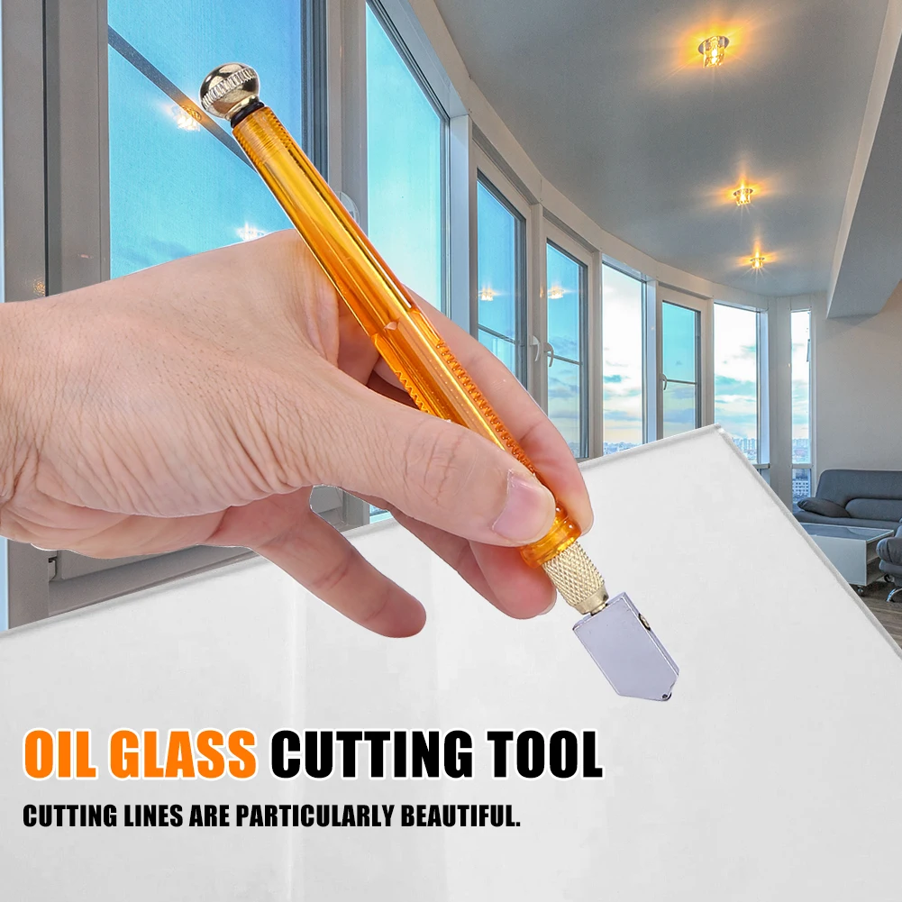 168mm Diamond Glass Cutter 3-12mm Professional Wheel Blade DIY Tile Mirror Craft Cutting Hand Tools