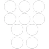 10 Pcs Simple Dreamcatcher Round Metal Ring Plating Ring Hand-made Dress Accessory for Woman Girl (10cm) 1