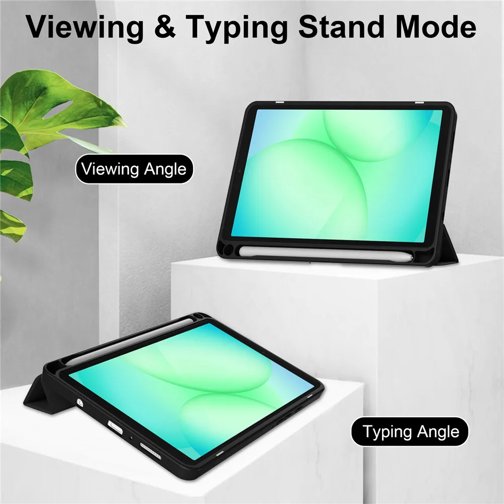 Acrylic Back Stand Tablet Case with Pencil Holder