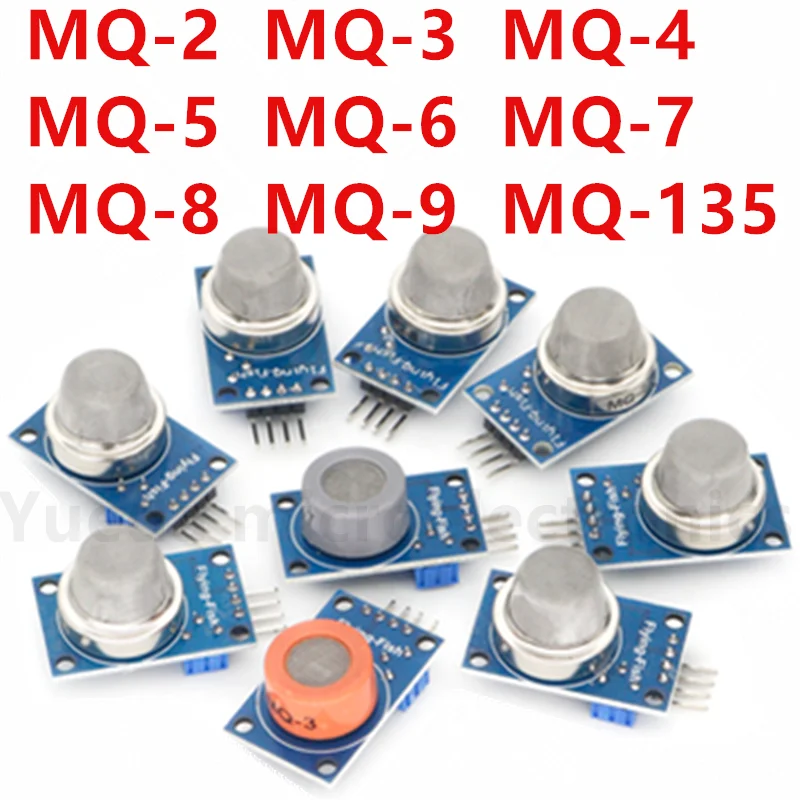 Mq-2 Mq-3 Mq-4 Mq-5 Mq-6 Mq-7 Mq-8 Mq-9 Mq-135 Rilevamento Fumo Metano Modulo Sensore Gas Liquefatto Per Arduino Starter Kit Fai Da Te