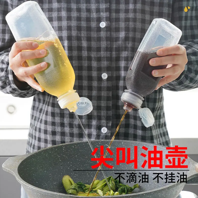1PCS PP 300ml 500ml Oil Spray Bottle Kitchen Cooking Olive Oil Dispenser Camping BBQ Baking Vinegar Soy Sauce Sprayer Containers