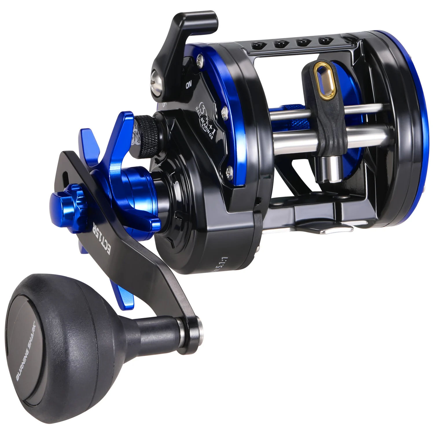 Sougayilang Saltwater Fishing Reel Aluminum Alloy Spool Blue Trolling Reel  Max Drag 55LB Full Metal Baitcasting Fishing Reel - AliExpress