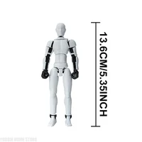 13 Joints Male Human Model, Posable Mannequin, Sketching Action Figure, Flexible Body Doll for Artist Drawing, Painting & Design 6