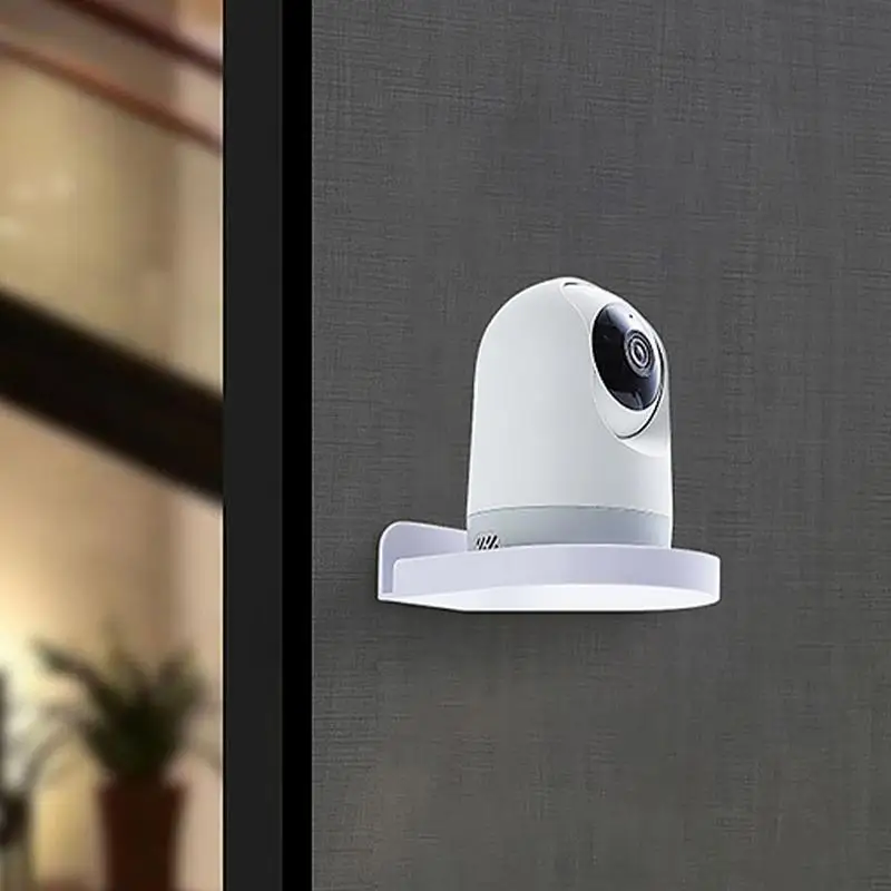 Camera Monitor Wall Mount No Drill Camera Shelf Small Wall Shelf With Adhesive Security Cameras Small Floating No Drill