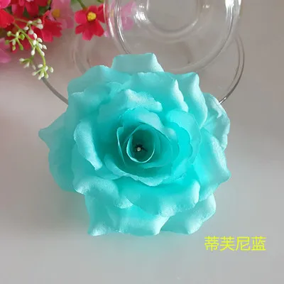 Set of 10 Gold Silk Rose Artificial Flower Heads for Wedding and Home Decor