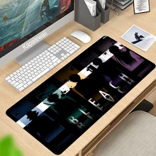 Animação lixívia grande tamanho mouse almofada de borracha natural computador computador gaming mousepad tapete mesa bloqueio borda para csgo lol