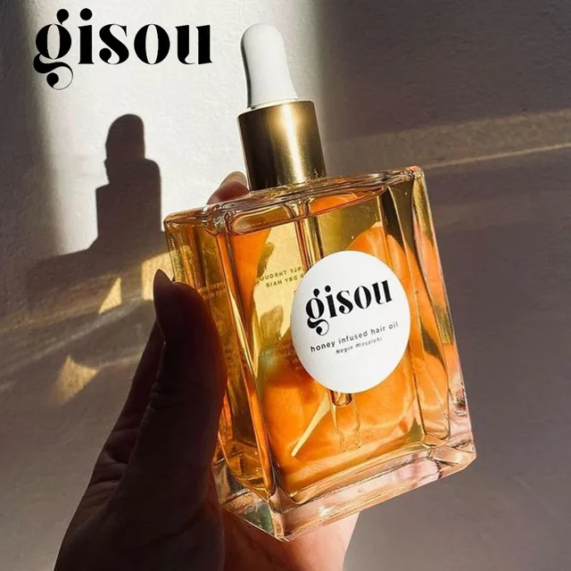 Nouvelle huile capillaire infusée au miel Gisou améliore les soins des cheveux secs, flexibilité essentielle, revitalisant de rétention de parfum lisse et durable 1