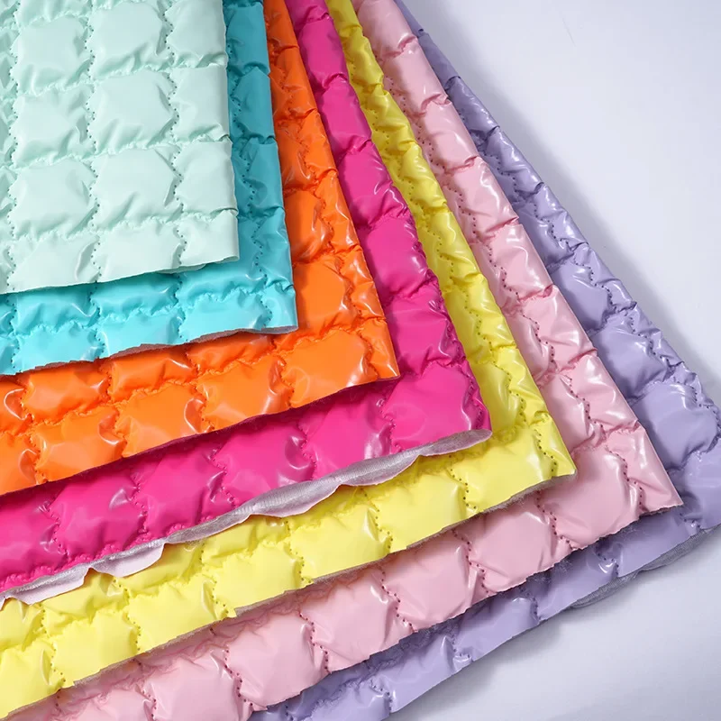 1m Thermal Quilted PU Polyester Fabric Waterproof Material for DIY Jackets Outdoor Clothing Pet Insulation Projects 137cm Width