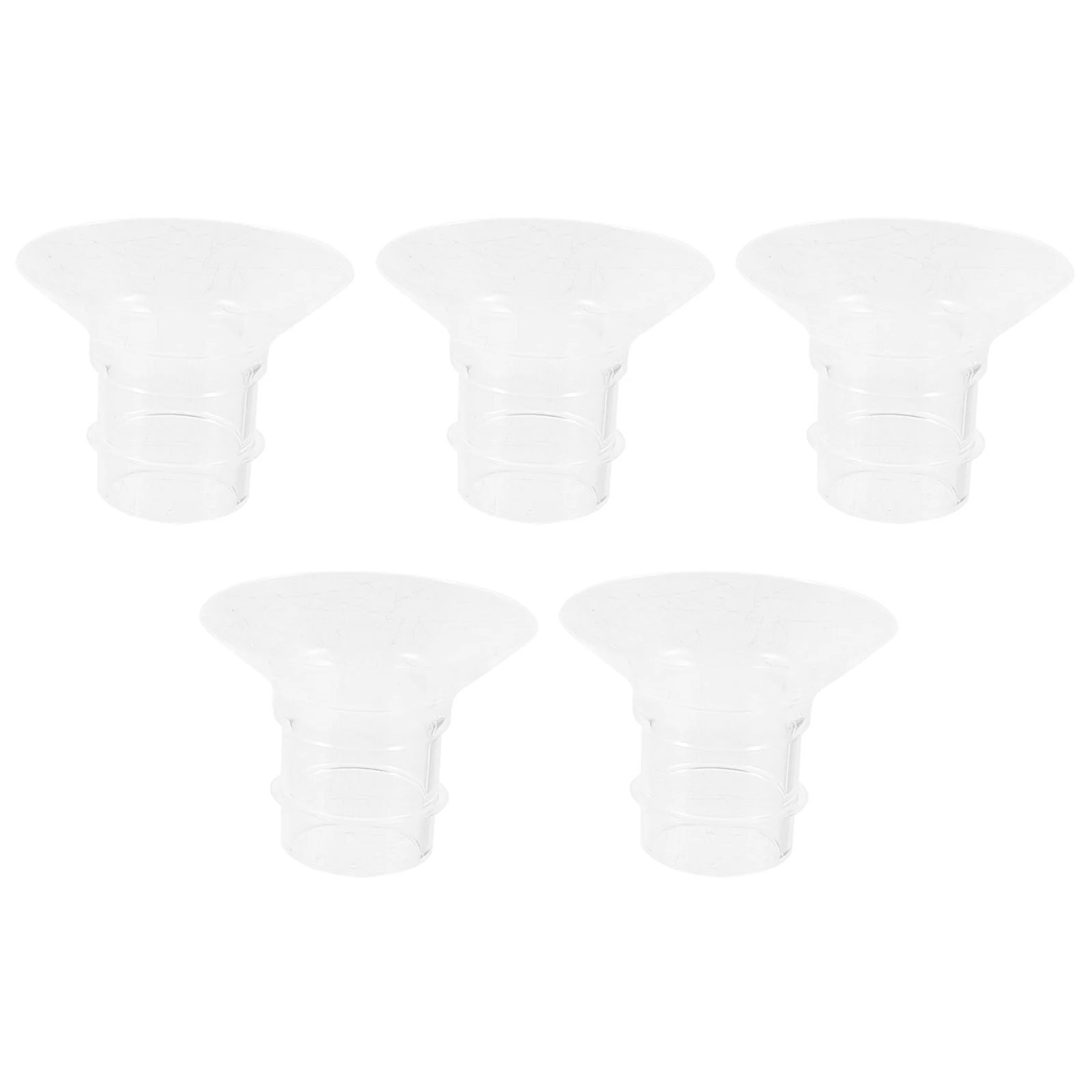 

5 Pcs Accessories Breast Pump Horn Size Converter Mother Wearable Silica Gel Universal Flange Inserts