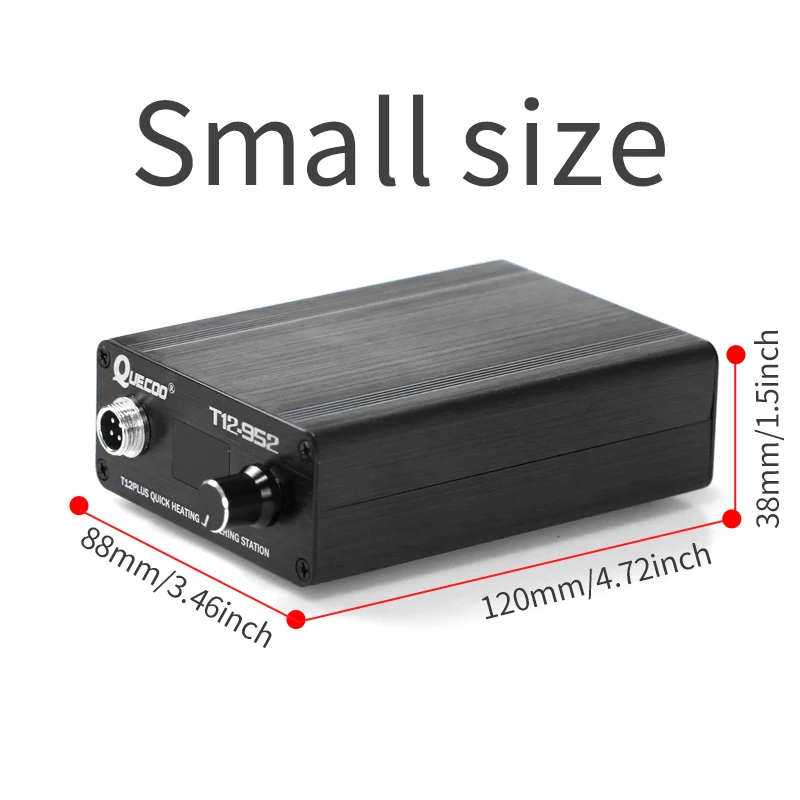 Quick Heating T12-STM32 soldering station electronic welding iron OLED Digital Soldering Iron Grounded 952 QUICKO upgrade 4
