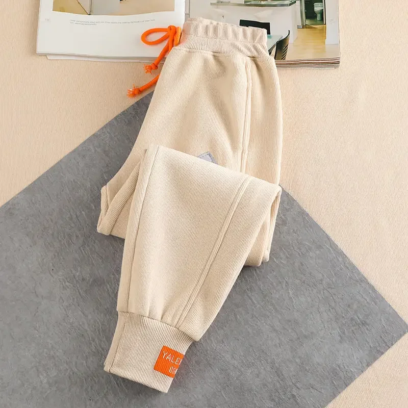 Women's Baggy Sweatpants, Oversize Sports Pants, Black, Thick Joggers, Streetwear Trousers, Gray, Autumn, Winter, New