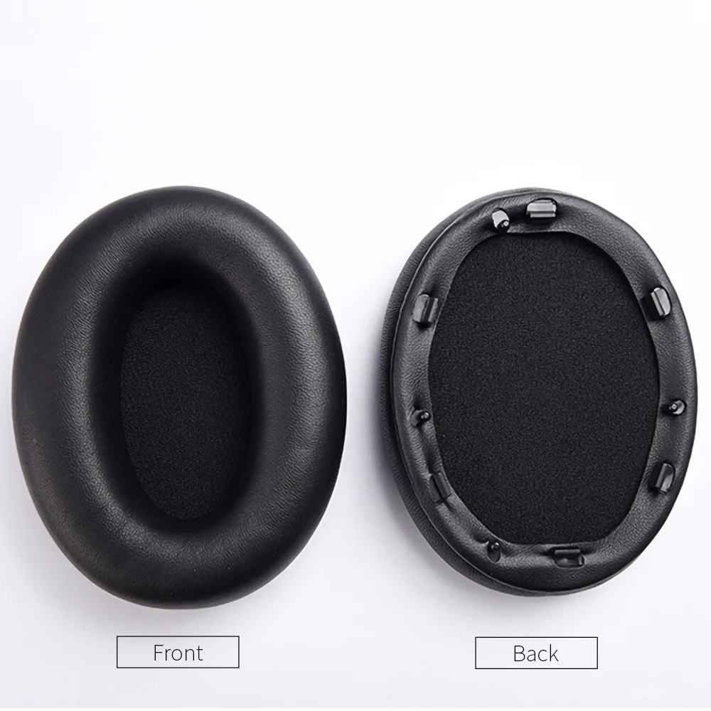 Genuine Lambskin Couro Ear Pads para Sony Almofada de Auscultadores Esponja Earmuffs Headconjunto Espuma Substituição Wh1000xm3 - Image 4