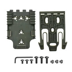 Enhanced Tactical Locking Pistol Holster Belt Adapter for Hunting, Shooting, and Airsoft Gear (1set Green)