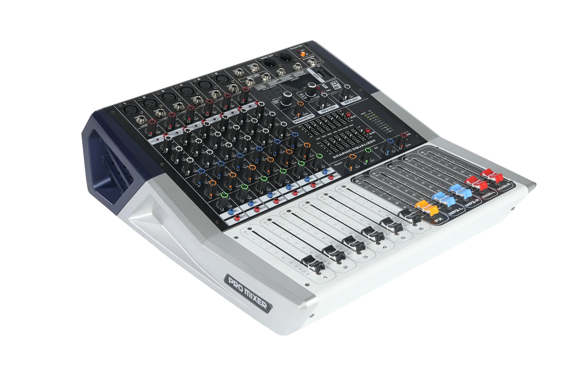 High Quality Digital 6 Channel Power USB Sound Audio Mixer Mixing Console Power Mixer