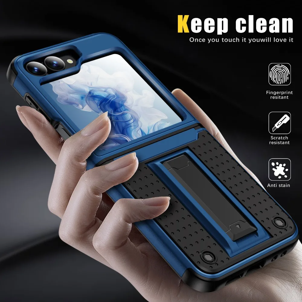 Durable Shockproof Hard Shell Phone Case with Holder