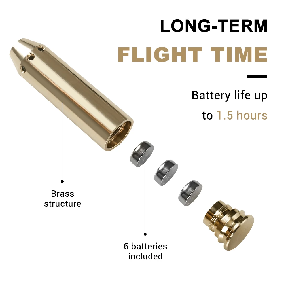 Tactical Red Dot Laser Boresight fit 243 308WIN 7MM 08REM 3006Cal Cartridge Bore Sighter for Pistol Rifle Scope Hunting Airsoft