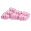 3D Lovely Bear Cake Mold Animal Cookie Silicone Mould For Chocolate Candy Kitchen Fondant Supplies Cupcake Topper Decorating 6
