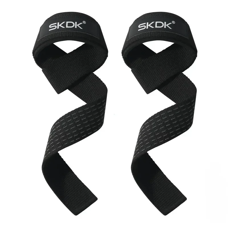 Weightlifting Straps Anti-Slip Silicone Lifting Wrist Straps Strength Training Deadlifts Crossfit Hand Grips Wrist Support 1Pair