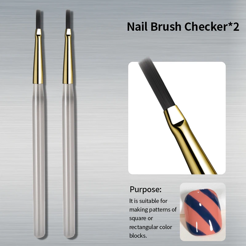 2pcs Checker Brush