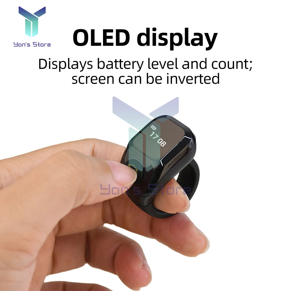 Smart APP Ring Counter Portable Digital Display Counter Bluetooth Counting Ring Time Reminder Wearable Tasbih Zikr Ring Misbah - 4