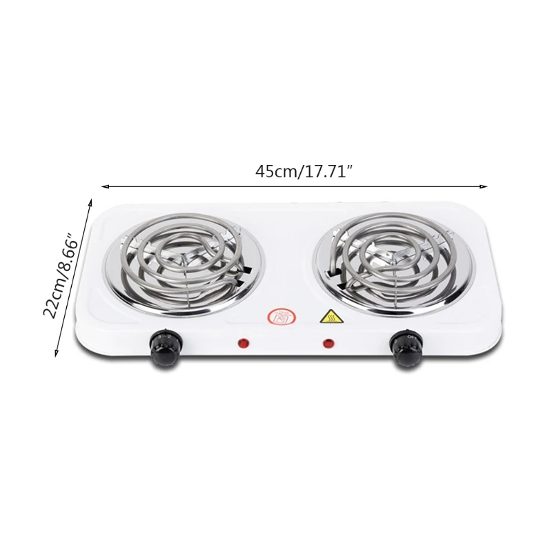Portable Electric Iron for BURNER Double Stove Mini Hotplate Adjustable Temperature Furnace Home Kitchen Cook Hea Drop Shipping 6