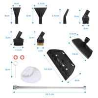 Nettoyeur vapeur portatif multifonction 2500W, outil de nettoyage à la vapeur haute température pour le nettoyage en profondeur de la cuisine 7