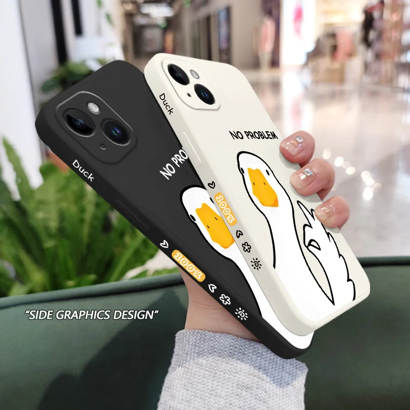 Charming Hello Duck Silicone Phone Case Cover