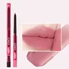 2 Colors Lip Liner Waterproof Matte Lipstick Pencil Contour Lips Makeup Nude Peach Pink Lip Liner Pencil Brown Lipliner Cosmetic 3