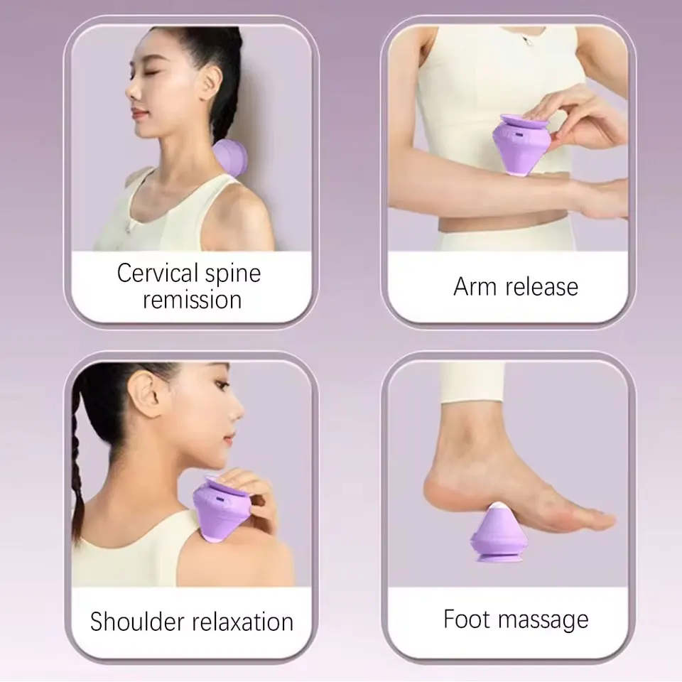 Enhanced Silicone Vibrating Massage Ball for Pain Relief and Relaxation