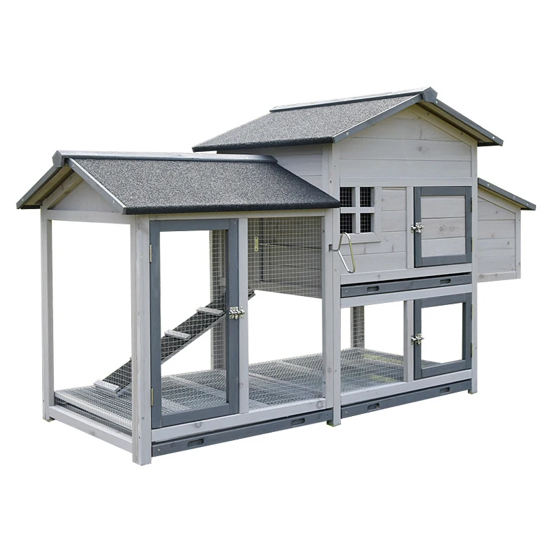 

Wooden Backyard Nest Box Pet Cage Rabbit Hen Hutche
