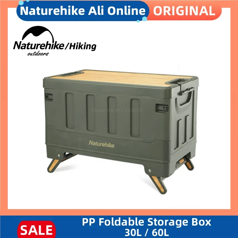 NaturehikeOutdoorCampingPPFoldingStorageBoxPortableLargeCapacity60LTravelStorageBox