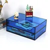 Color Acrylic Drawer Pen Case Office A4 Paper Finishing Desktop Cosmetics Dustproof Transparent Storage Drawer Box 2