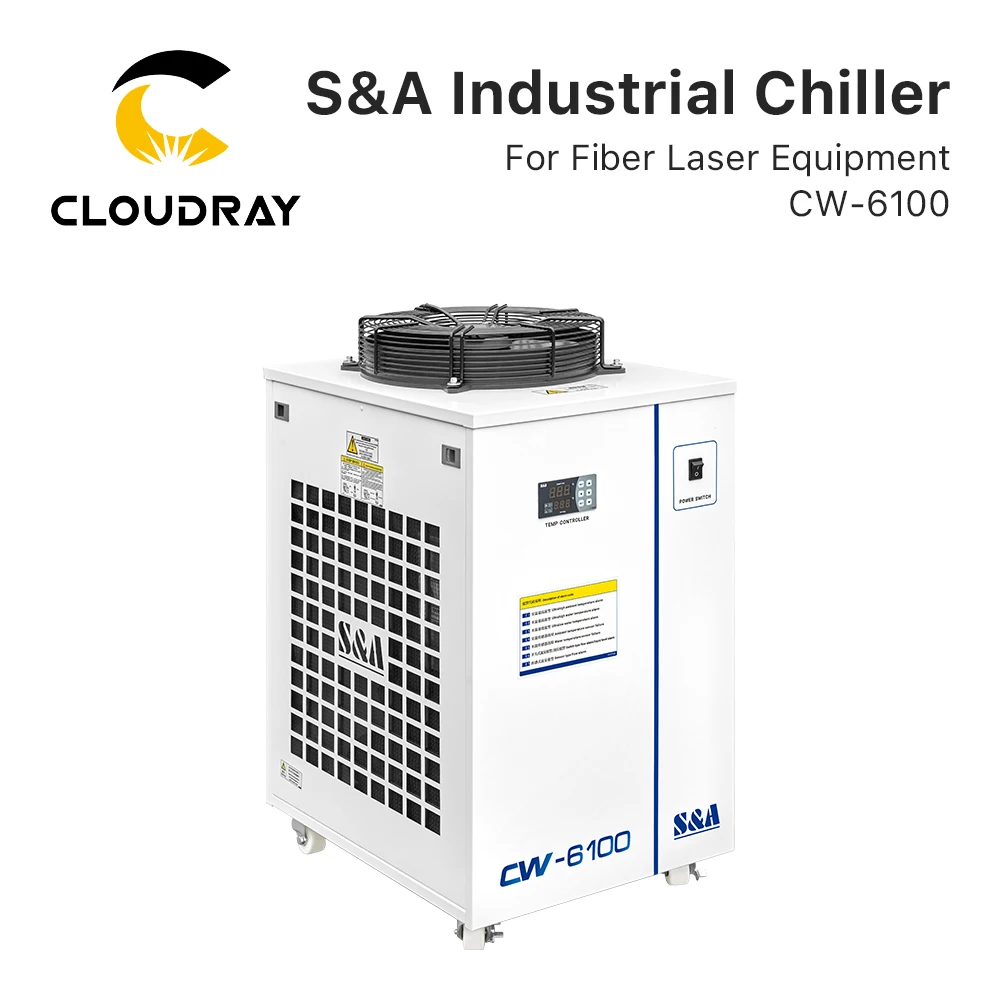Cloudray Original S & A Industrial Chiller Cw-6100 75L/Min Flow R-410A Frigorifero Per Sistema Di Raccolta Dell'Acqua Della Macchina