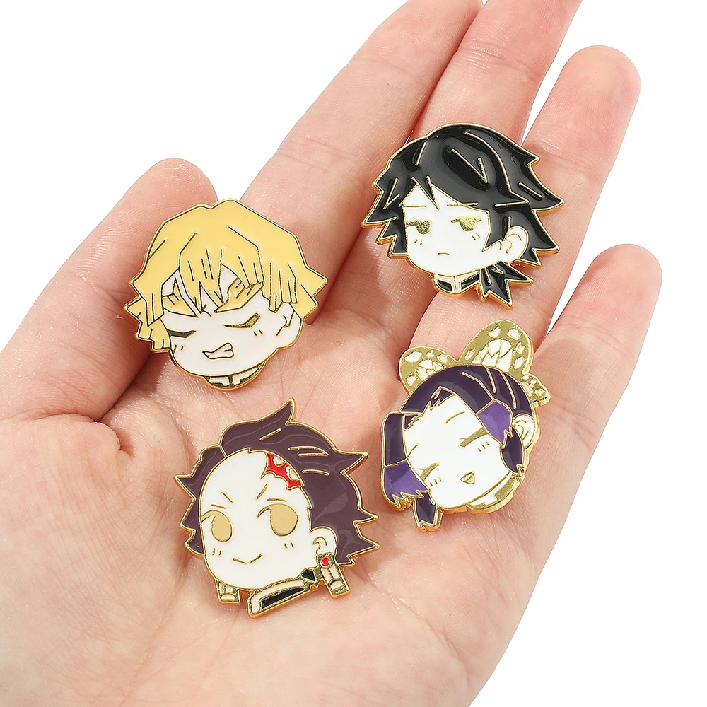 Demon Slayer: Kimetsu no Yaiba Button pin Demon Slayer Pins Button Badge  2.3 Inches Diameter (8 PCS Set): Buy Online at Best Price in UAE 