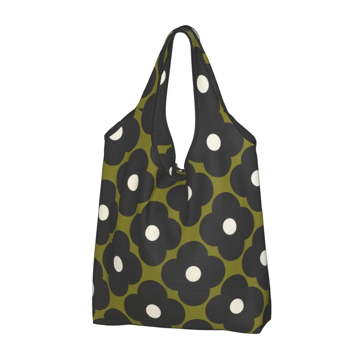 

Orla Kiely Grocery Bags Durable Large Reusable Recycle Foldable Heavy Duty Flower Shopping Eco Bag Washable Attached Pouch