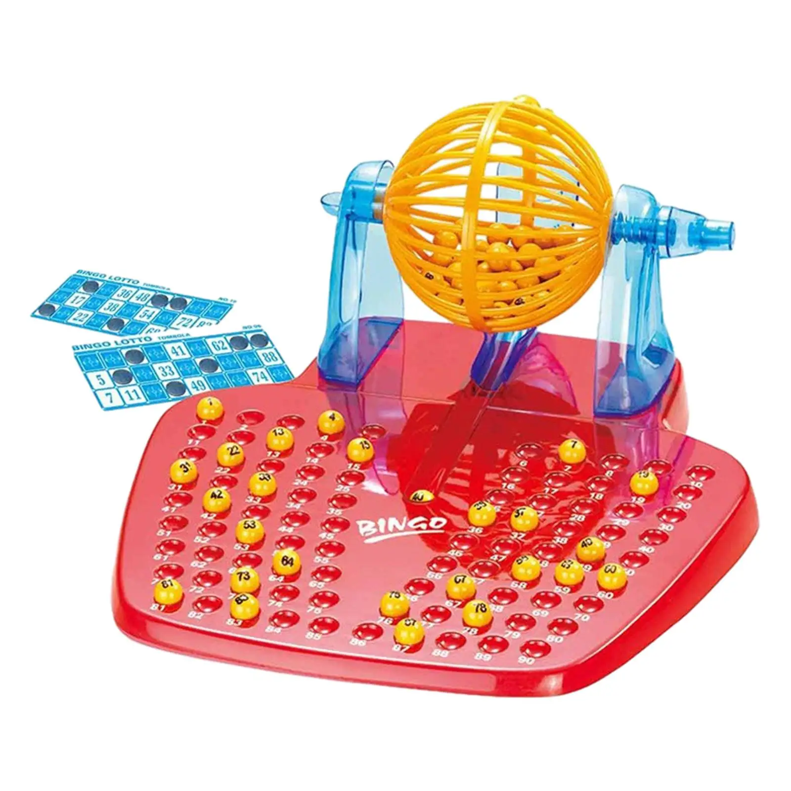 Bingo Lotto Game 48 Mixed Cards 90 Numbers Vintage Educational Entertainment Game Toy, bingo game set