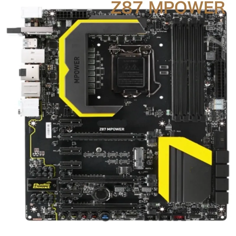 Per Scheda Madre Msi Z87 Mpower 32Gb Lga 1150 Ddr3 Scheda Madre Atx Testata Al 100% Ok Completamente Funzionante Spedizione Gratuita