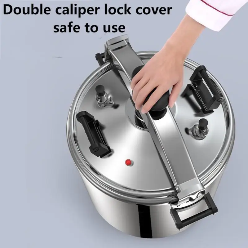 8L Commercial Stainless Steel Pressure Cooker – Gas & Induction 6