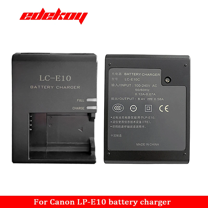 LC-E10 /E LC-E10C BATTERY CHARGER For Canon LP-E10 EOS 1100D 4000D 3000D 1200D 1300D 1500D kiss X50 Rebel T3 EU Standard Plug charger adapter battery charger battery charger adapter