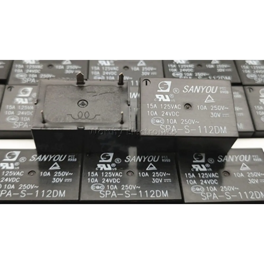 

Free Shipping 10PCS/LOT SPA-S-112DM 12V 12VDC 4PIN Relay 15A DC12V
