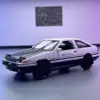 1:36 Toyota AE86 High Simulation Diecast Metal Alloy Model car Sound Light Pull Back Collection Kids Toy Gifts 1