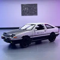 1:36 Toyota AE86 High Simulation Diecast Metal Alloy Model car Sound Light Pull Back Collection Kids Toy Gifts 1