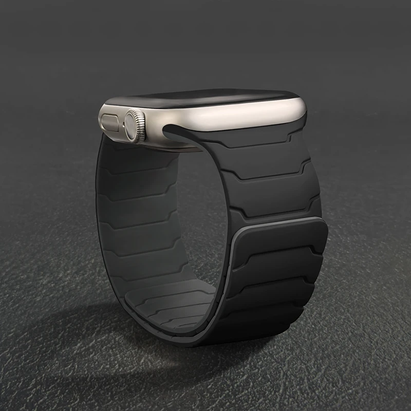 Magnetic Silicone Link Loop Bracelet