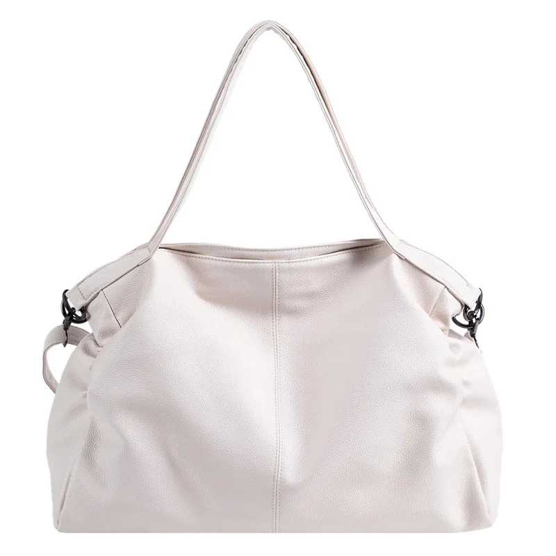 Grandi borse tote nere da donna Borsa shopper grande Hobo Borsa spaziosa Borsa a tracolla in morbida pelle di qualità Borsa a tracolla da viaggio da donna - immagine 2