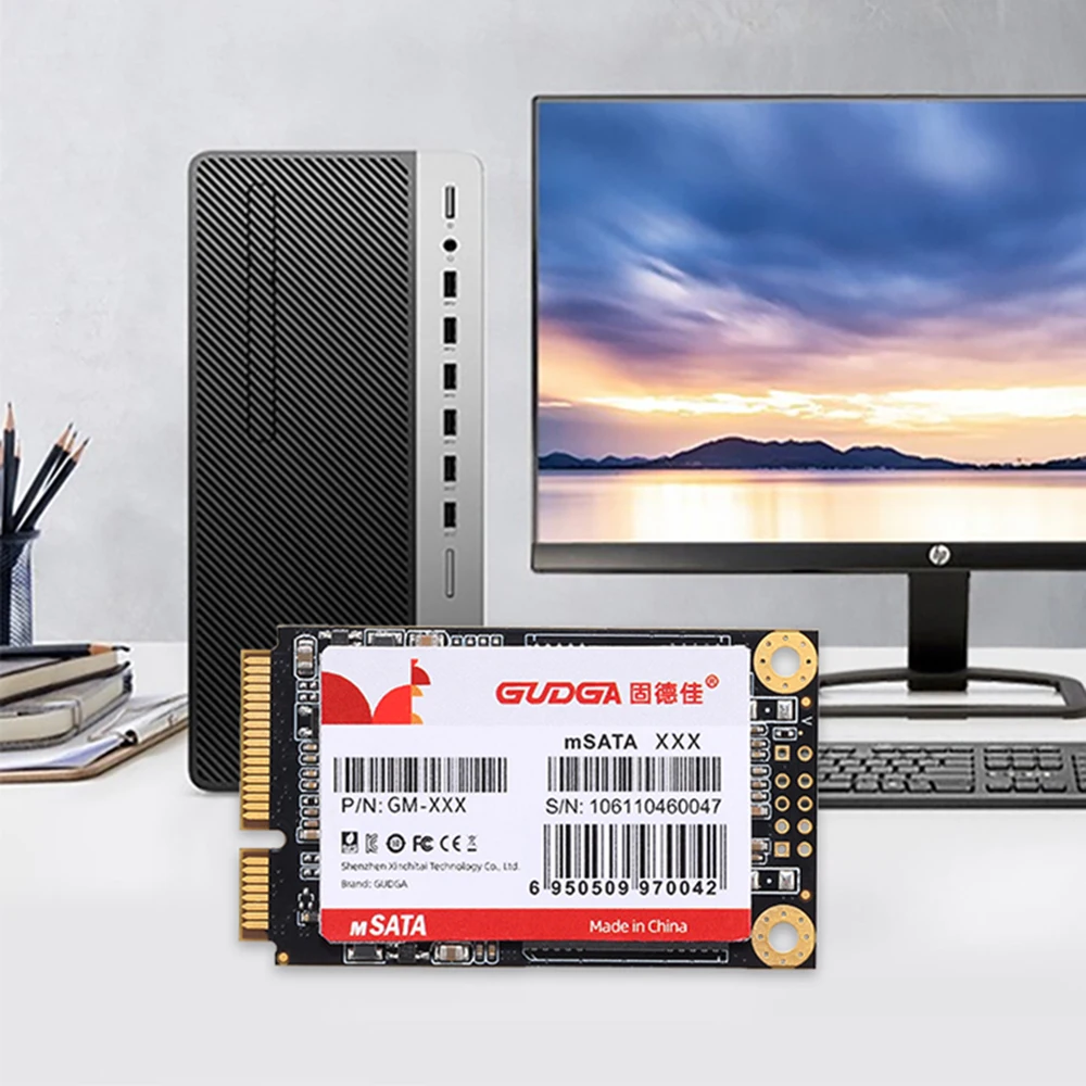 Gudga Msata Mini Sata Ssd 512 gb 128 gb 256 gb tb tb Sataiii Interno Mini Sata Unidade de Estado Sólido para Laptop Eth Unidade Ssd Unidade Ssd para Laptop Disco Rígido Unidade Ssd para Unidades de Computador Ssd - Imagem 2