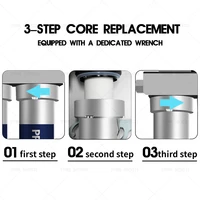 304 เครื่องกรองน้ําสแตนเลสน้ําดื่มห้องครัว 5 ขั้นตอนระบบกรองน้ํา UF TapWater เครื่องฟอกอากาศสําหรับ Home 6