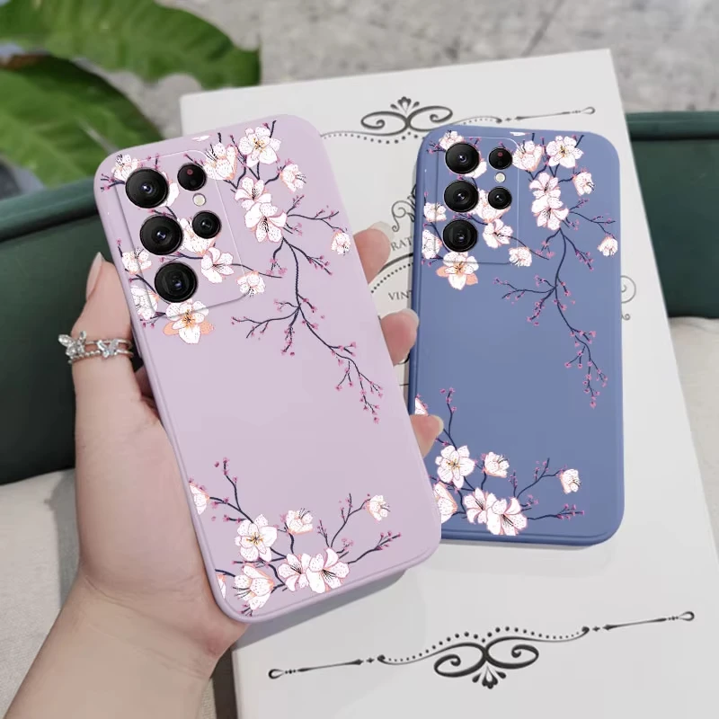 Plum Blossom Design Protective Phone Case Cover