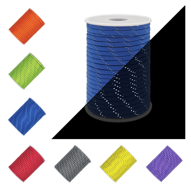 Reflective Parachute Line, Paracord 550 Reflective