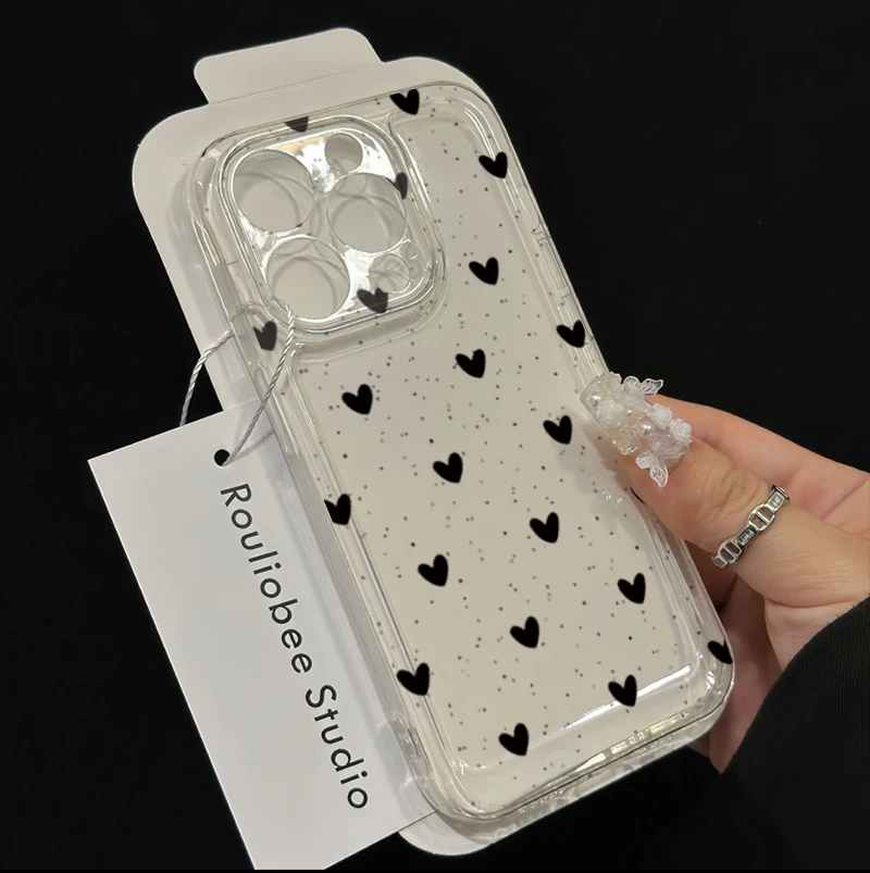 Chic Love Heart Protective Phone Case